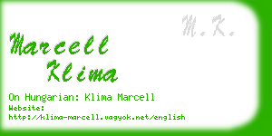 marcell klima business card